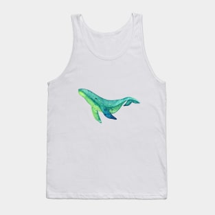 Lemon and cucumber galaxy whale Tank Top